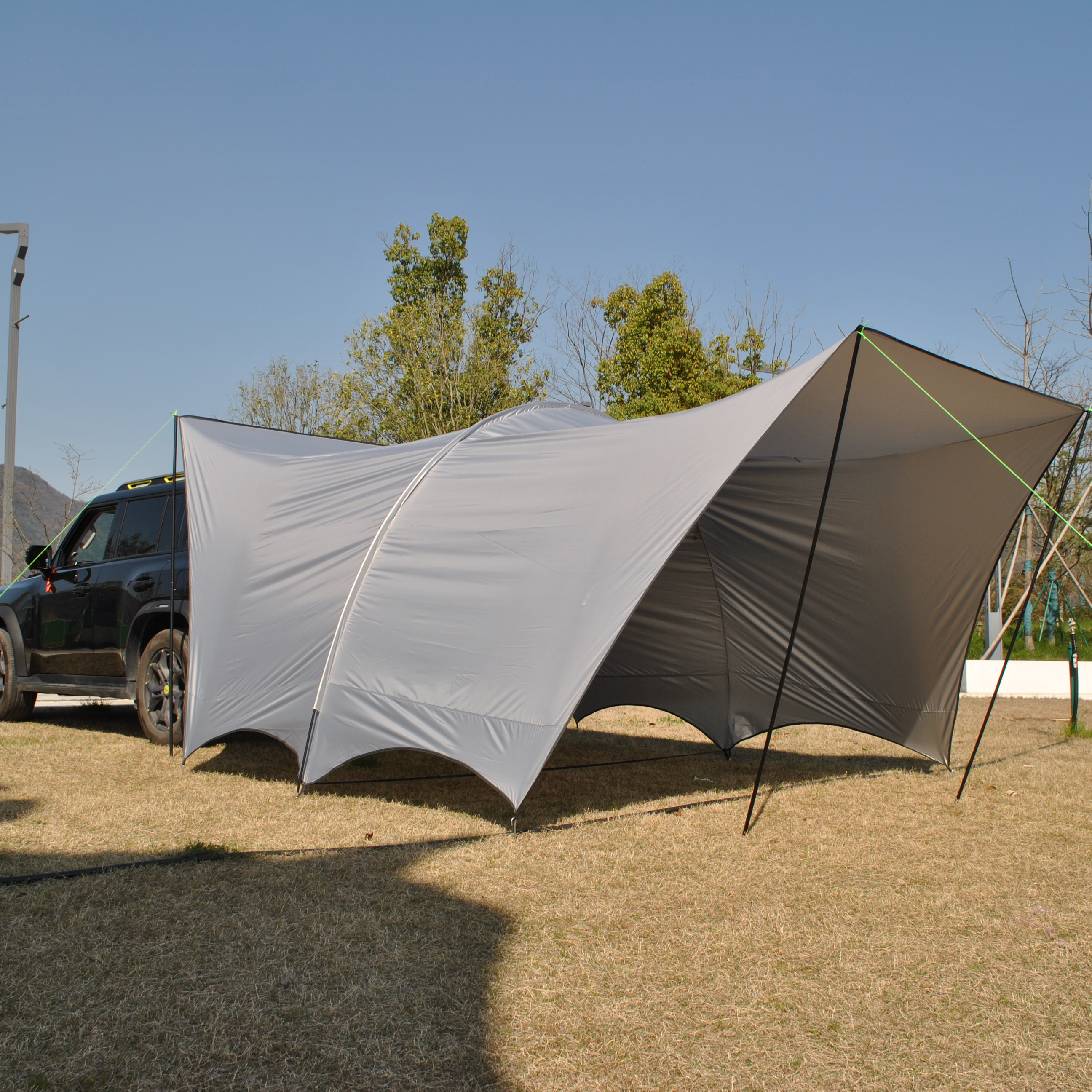 Hammock Rain Tarp - Camping Tarp 6 Person Car Awning