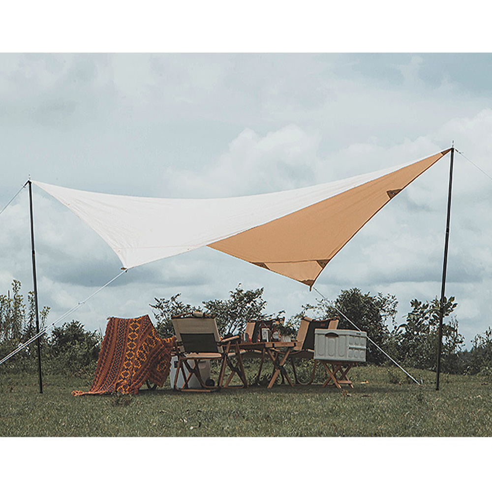 Hammock Rain Tarp - Tent Poles Portable Lightweight Telescoping Aluminum