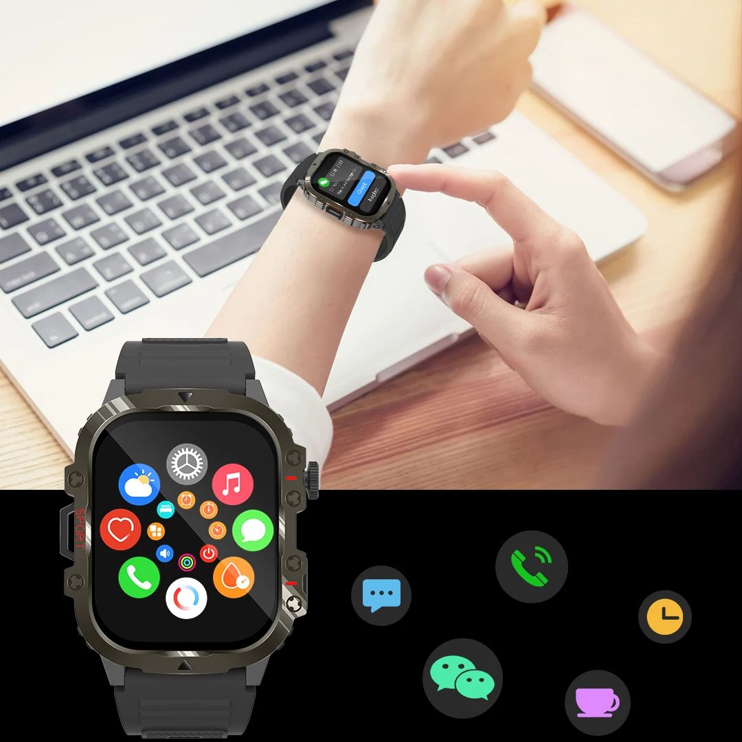 Smart Watch for Men Outdoor Ad - Outdoor Adventure Hours のレビューと価格