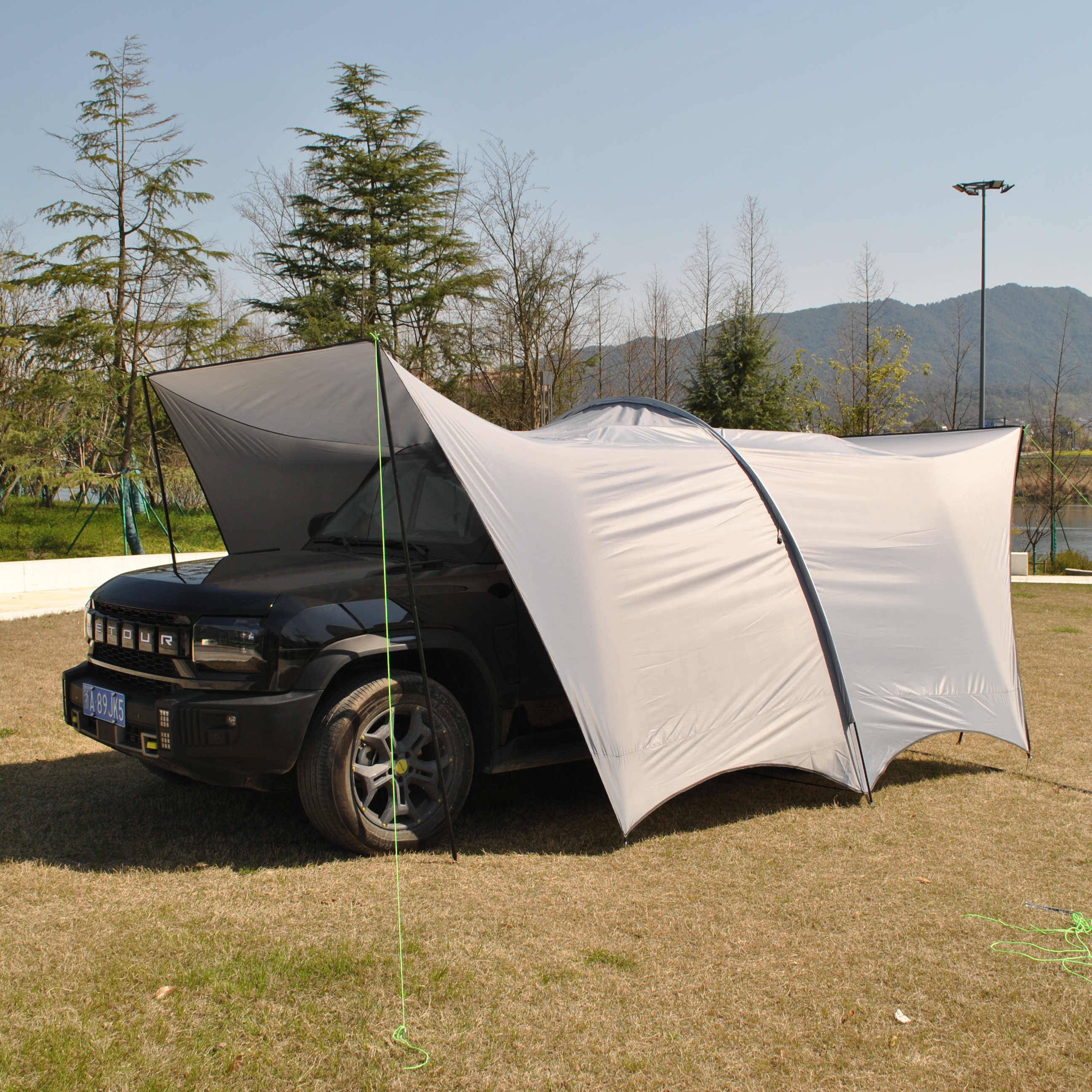 Camping Tarp 6 Person Car Awni - Hammock Rain Tarp のレビューと価格