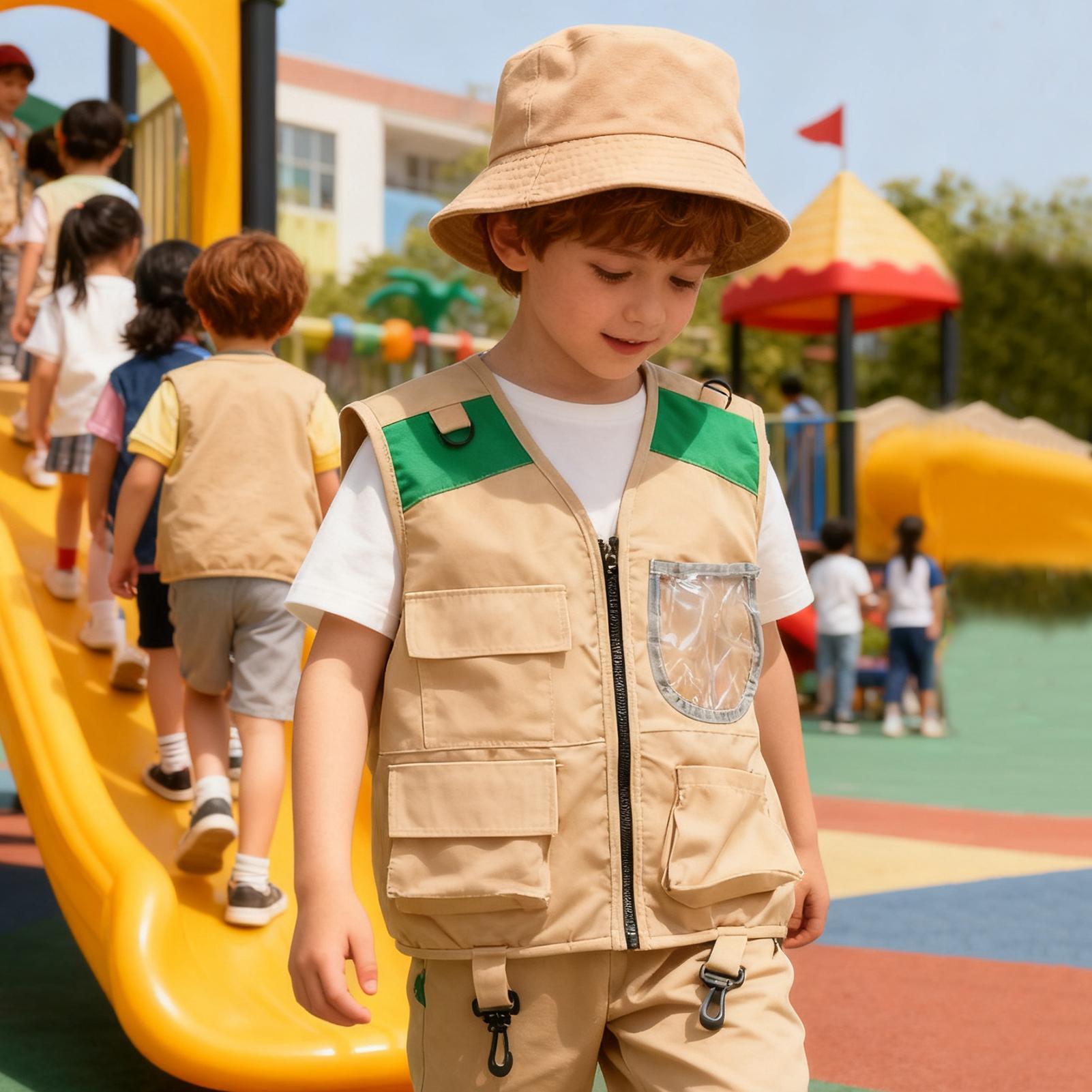 Kids Explorer hat and vest Cos - Outdoor Adventure Kit For Kids のレビューと価格