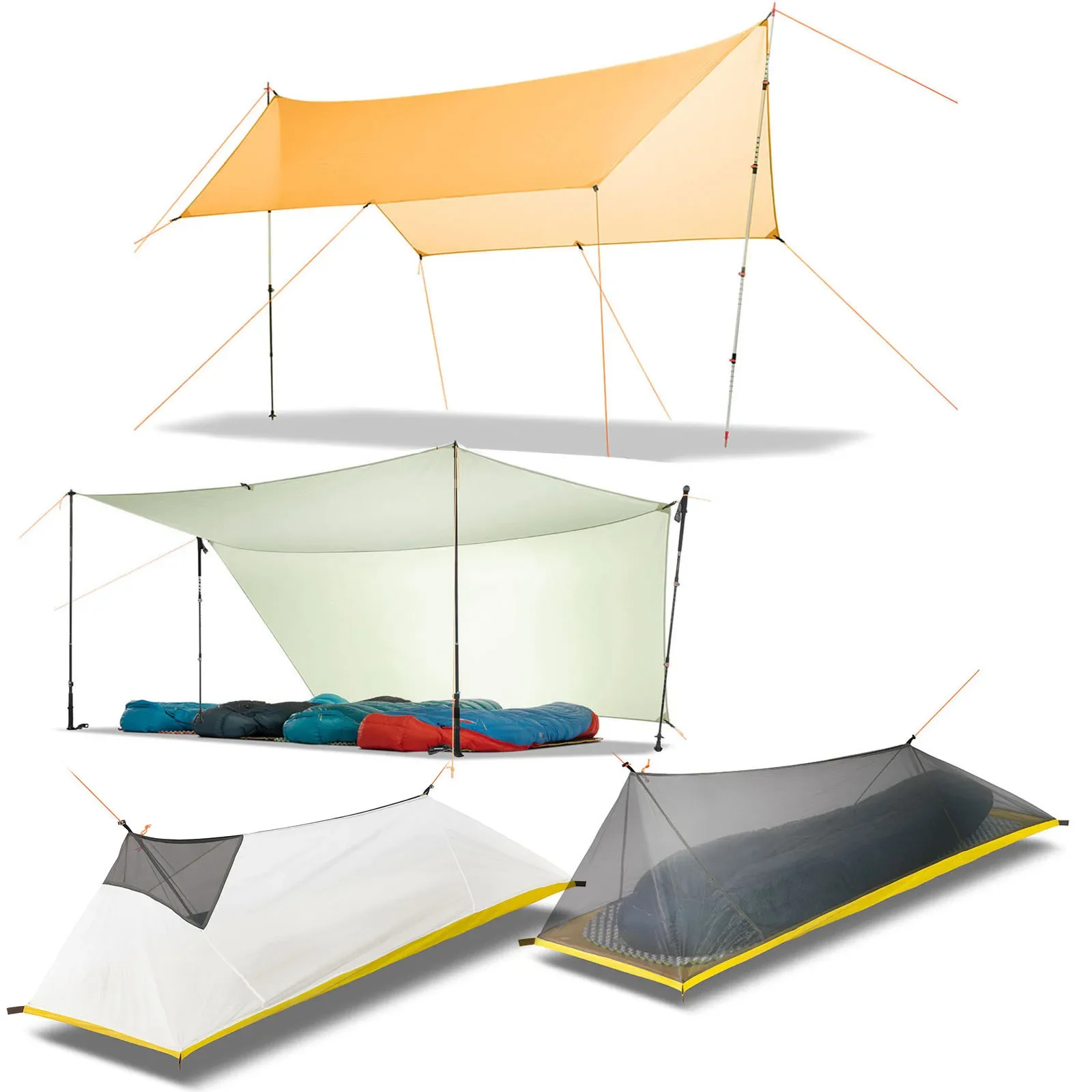 Ultralight 450g 20D Double-Sid - Hammock Rain Tarp のレビューと価格