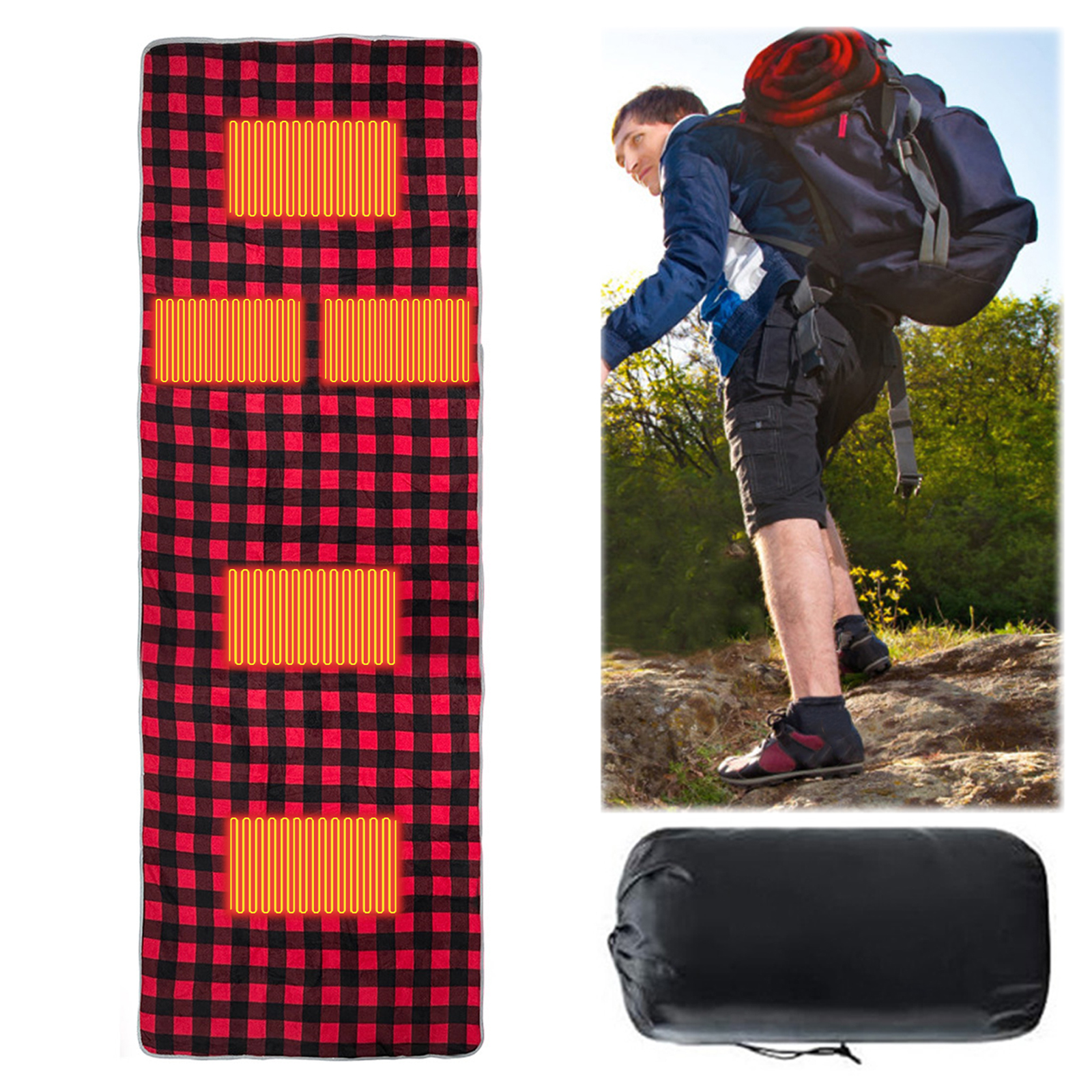 Camping Heating Sleeping Pad w - Outdoor Adventure Hours のレビューと価格