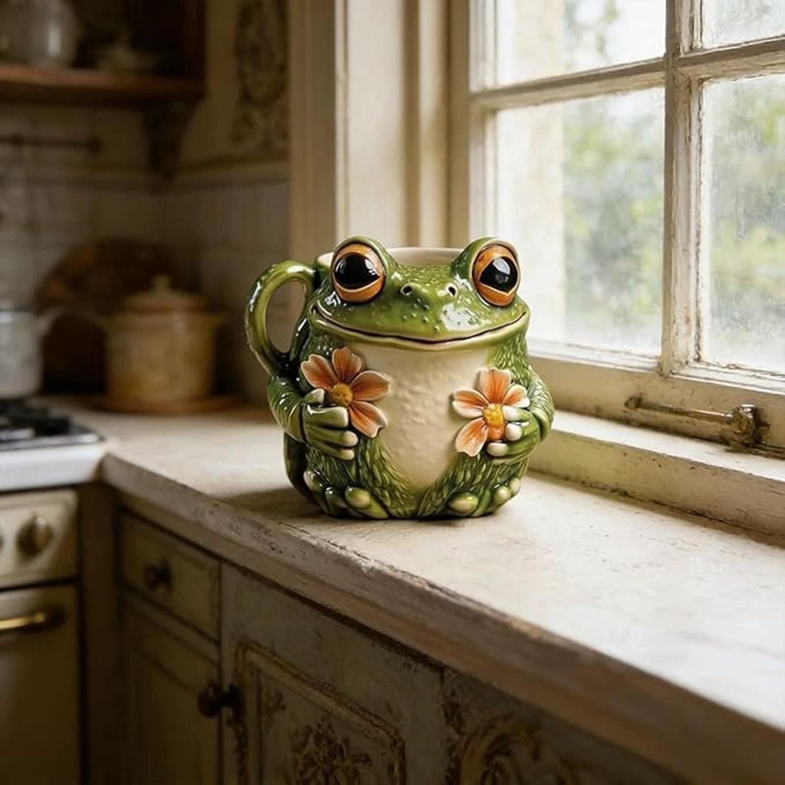 Frog Coffee Mug Resin Funny No - Outdoor Adventure Holidays のレビューと価格