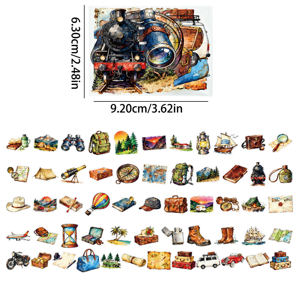 56Pcs Vintage Travel & Outdoor - Outdoor Adventure Store のレビューと価格