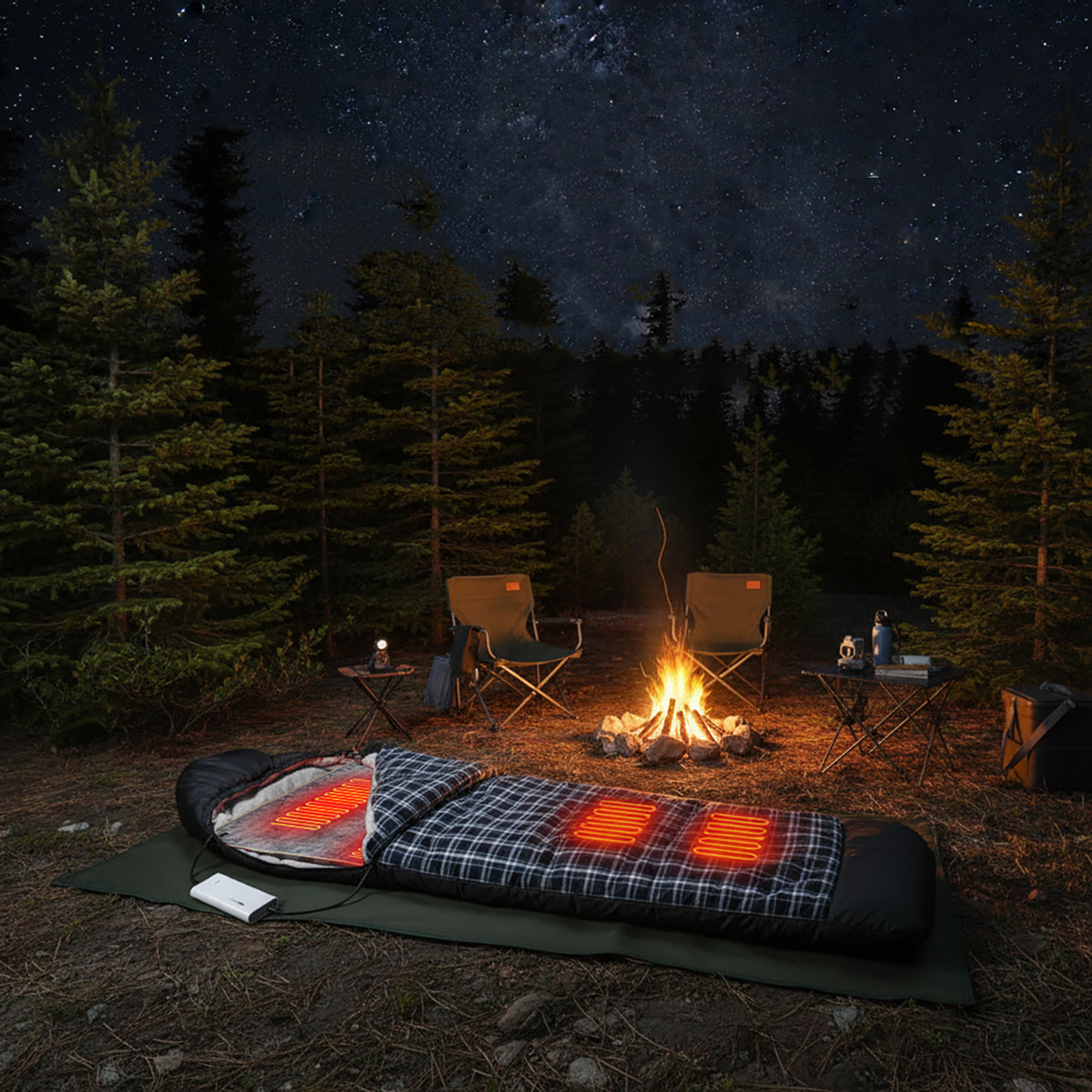 Portable USB Heated Sleeping B - Outdoor Adventure Hours のレビューと価格