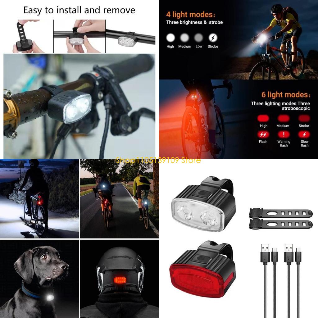 LED Bike Front and Rear Lights - Outdoor Adventure Day のレビューと価格