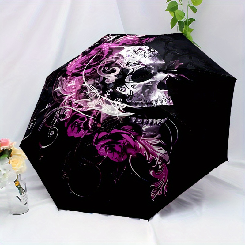 1pc Pink Rose Skull Umbrella C - Outdoor Adventure Golf のレビューと価格