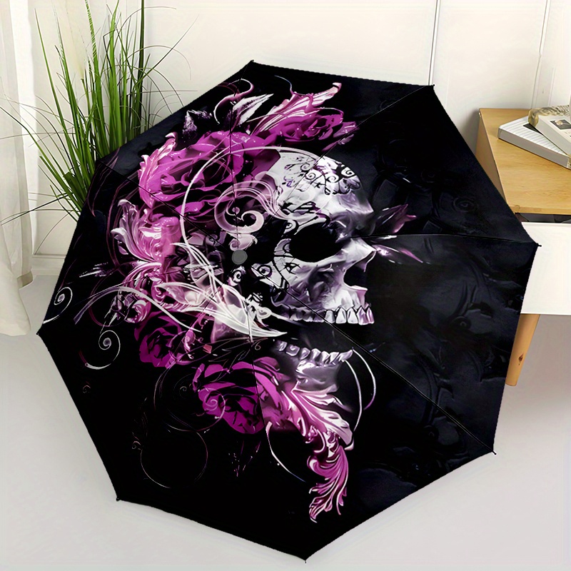 1pc Pink Rose Skull Umbrella C - Outdoor Adventure Golf のレビューと価格