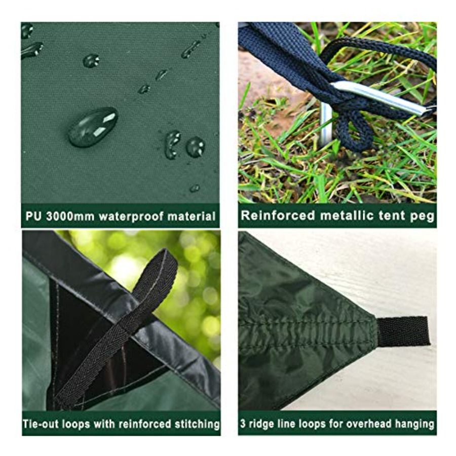 Waterproof Camping Tarp Tent H - Hammock Rain Tarp のレビューと価格