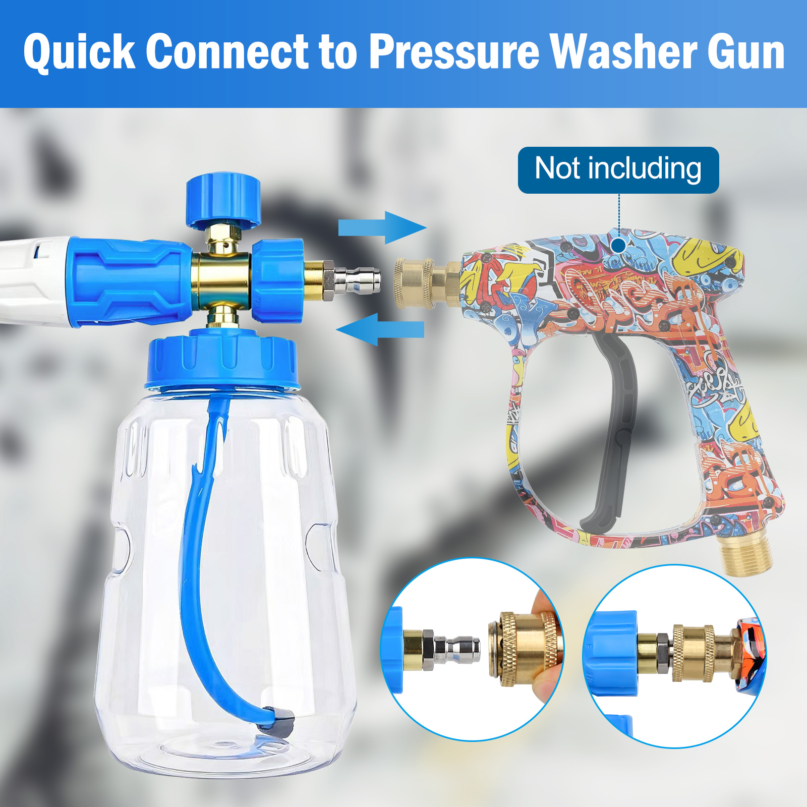 Foam Cannon Foam Generator 1L, - Bear Spray Clip のレビューと価格