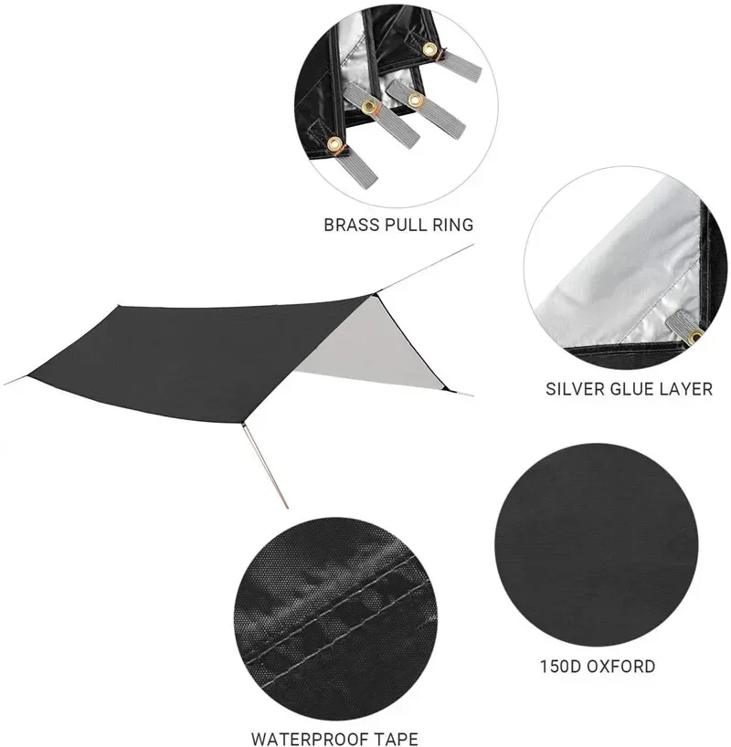 Hammock Camping with Rain Fly  - Hammock Rain Tarp のレビューと価格