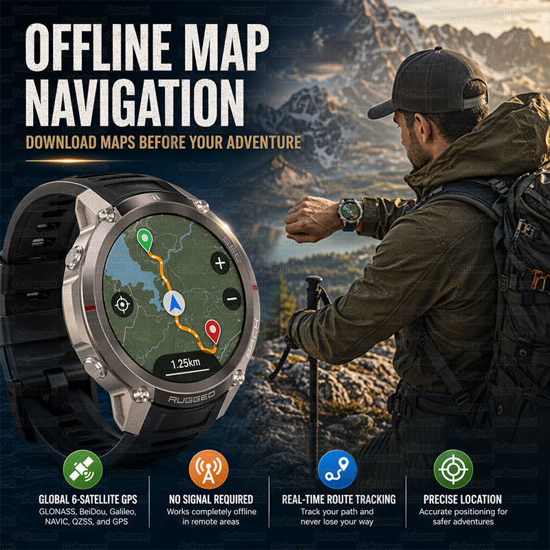 Outdoor Tactical GPS Smart Wat - Outdoor Adventure Hours のレビューと価格