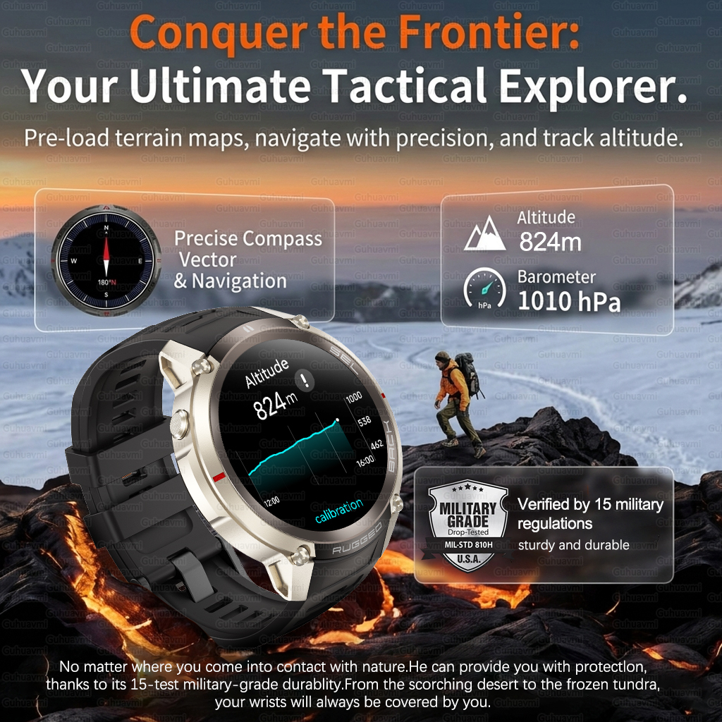 Outdoor Tactical GPS Smart Wat - Outdoor Adventure Hours のレビューと価格