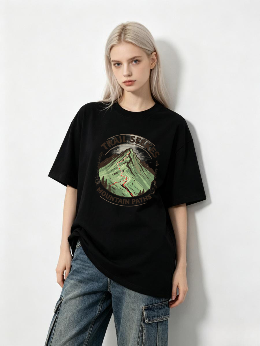T Shirts Autumn Integration En - Outdoor Adventure Logo のレビューと価格