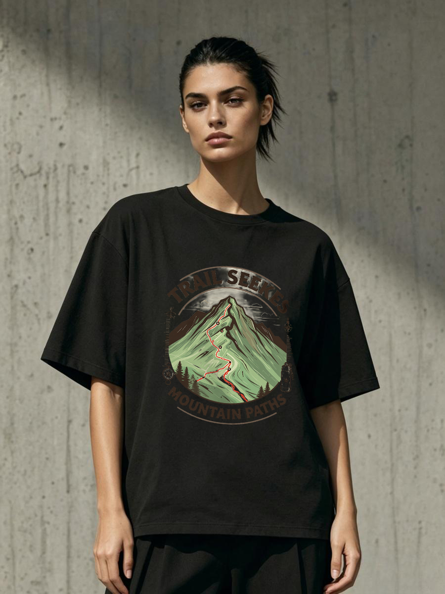 T Shirts Autumn Integration En - Outdoor Adventure Logo のレビューと価格