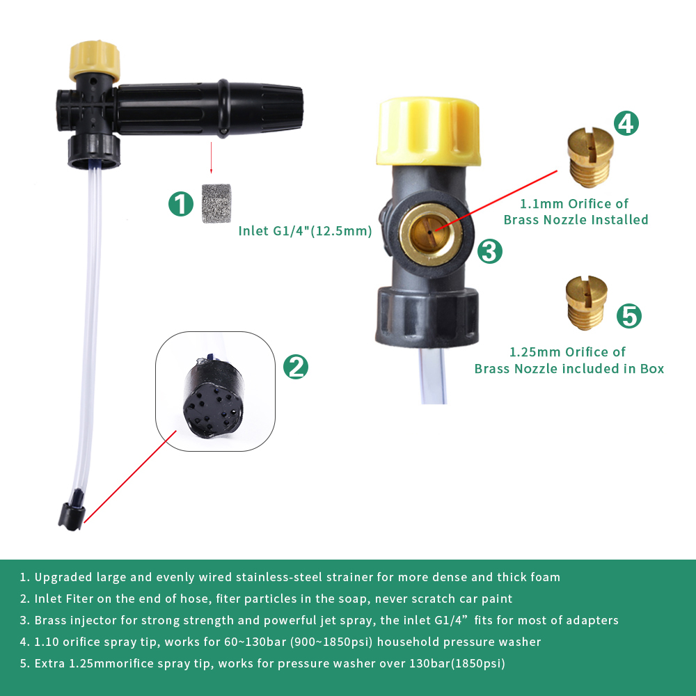 Pressure Washer Adjustable Foa - Bear Spray Clip のレビューと価格