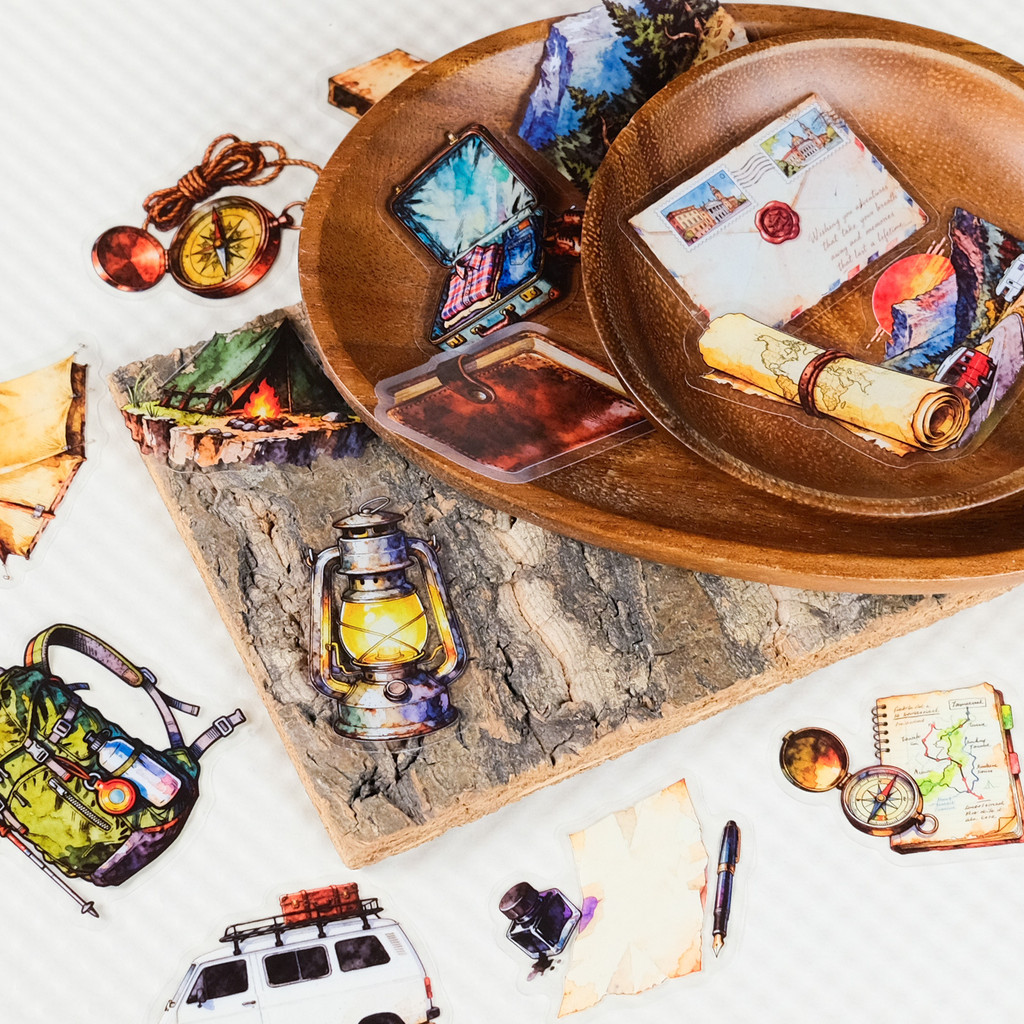 56Pcs Vintage Travel  Outdoor  - Outdoor Adventure Store のレビューと価格