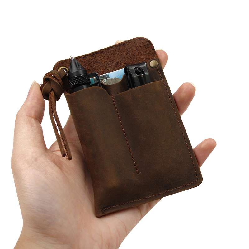 Genuine Leather EDC Organizer  - Fire Piston Starter のレビューと価格