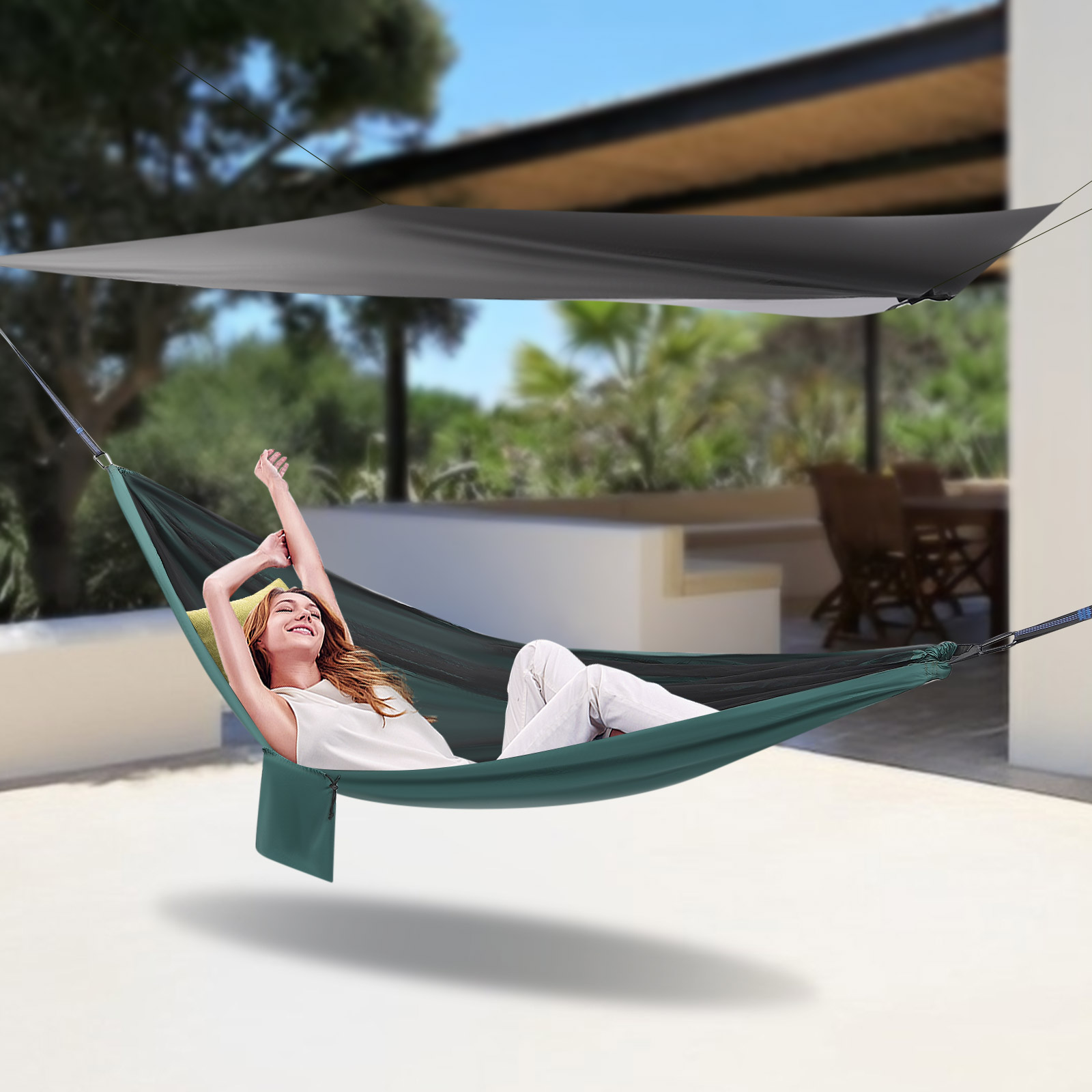 Camping Hammock with Mosquito  - Hammock Rain Tarp のレビューと価格