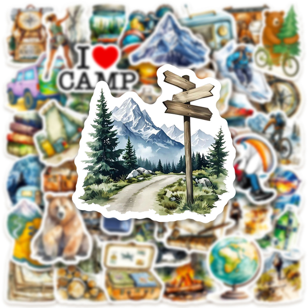 50PCS Outdoor Watercolor Campi - Outdoor Adventure Store のレビューと価格