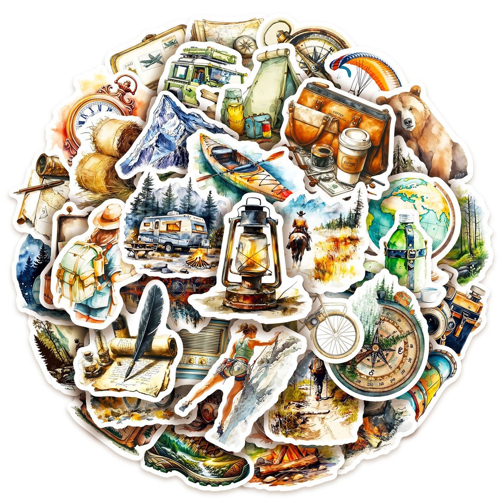 50PCS Outdoor Watercolor Campi - Outdoor Adventure Store のレビューと価格