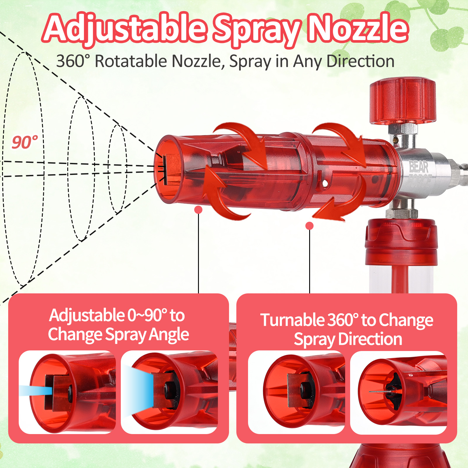 BEAR FORCE Upgraded Pressure M - Bear Spray Clip のレビューと価格